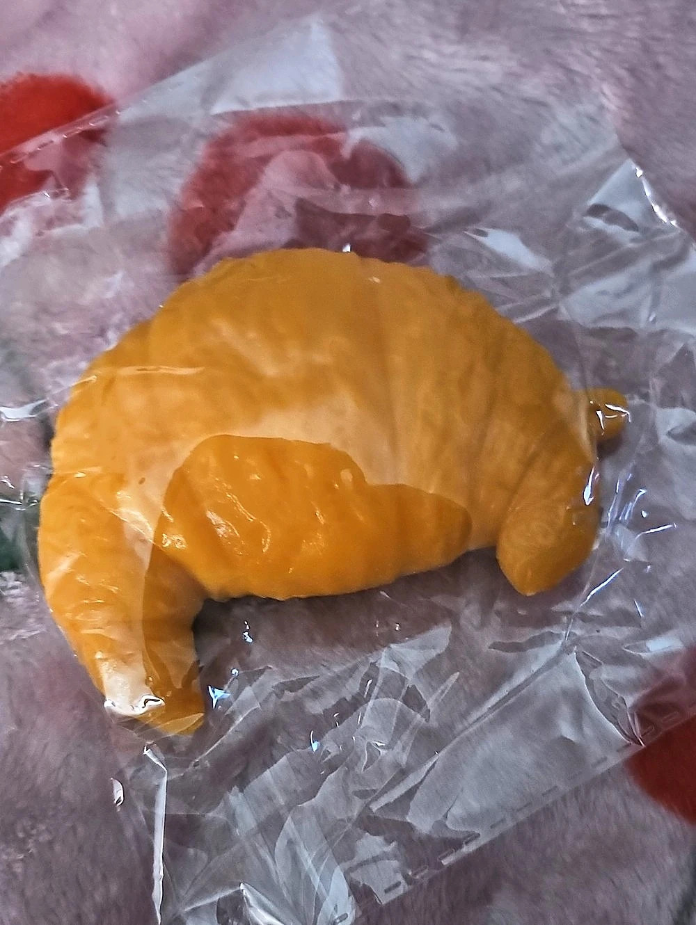 Orange Croissant Plush Toy NWT